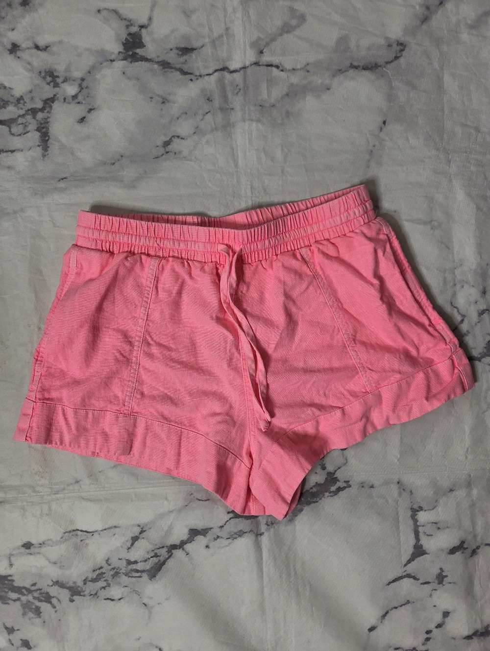 Universal Thread Bright Pink Linen Blend Shorts